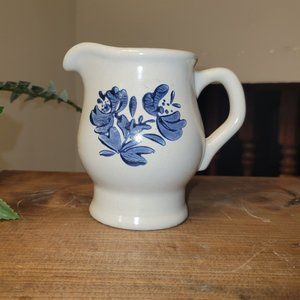 Vintage Yorktowne PFLATZGRAFF Gray & Blue Creamer Pitcher